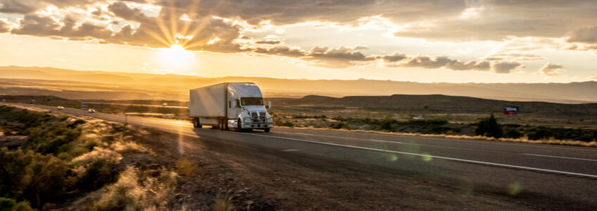 FSI Semi Truck with Sunset